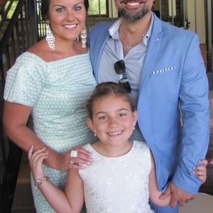 LAUNDRY unique pattern off shoulder dress SIZE 8